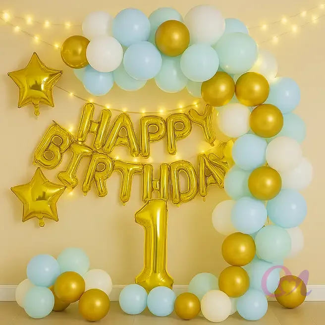 Sweet 1st Birthday Balloon Arch