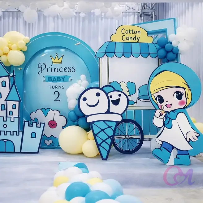 Princess Birthday Party Setup image 3