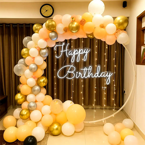 Premium Birthday Neon Light Ring Setup image 4