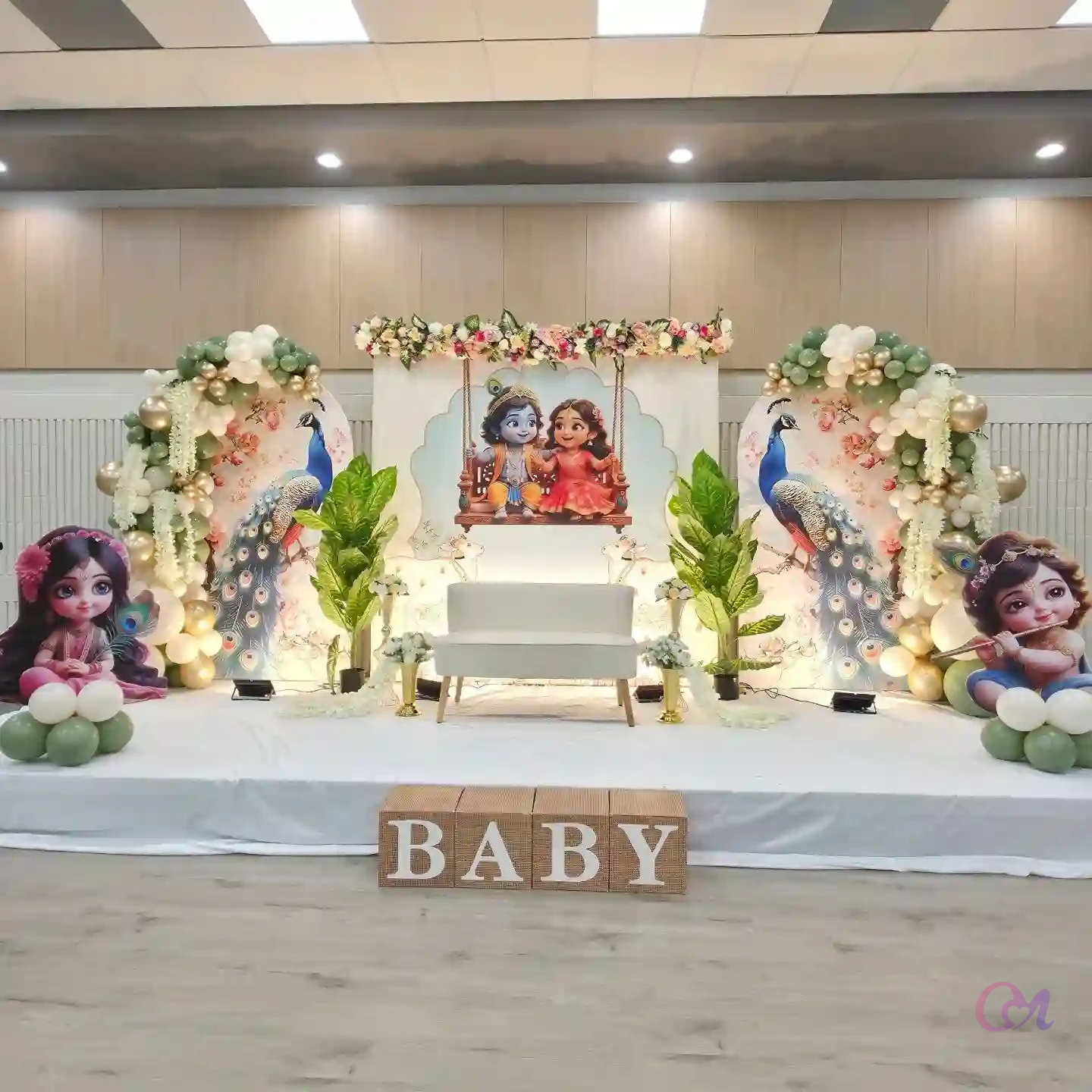 Traditional Baby Shower Stage Decoration image 2
