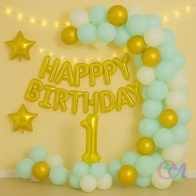 Sweet 1st Birthday Balloon Arch image 2