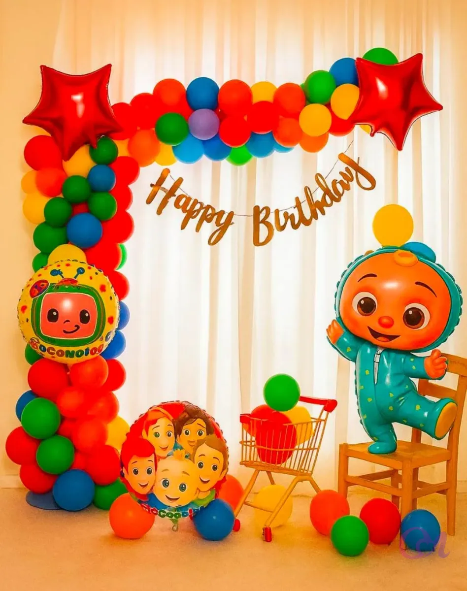 ocomelon Theme Balloon Arch Birthday Decoration