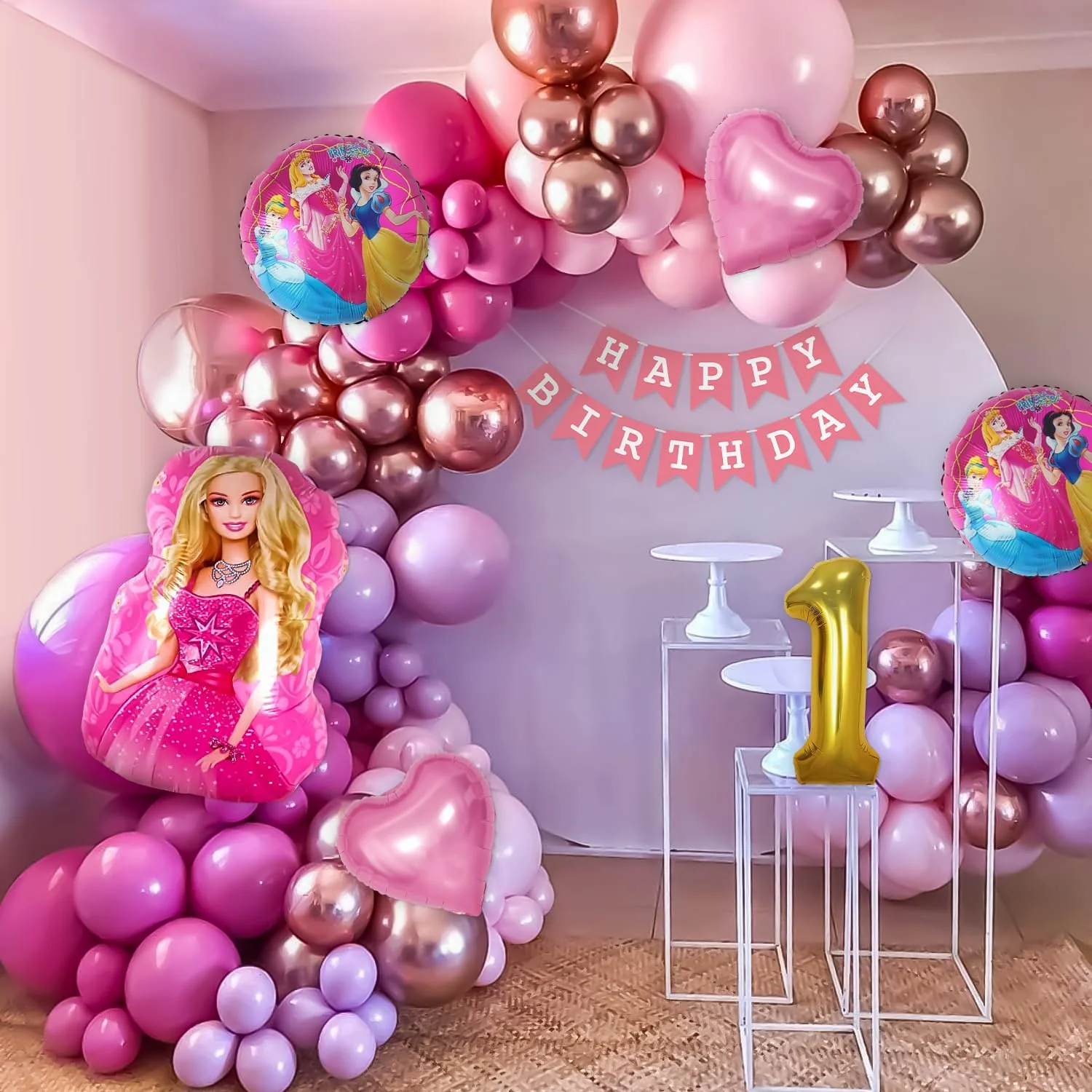 Princess Pink Birthday Decor
