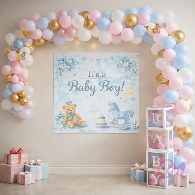 Baby Boy Welcome Balloon Decoration - Welcome Baby in Bangalore
