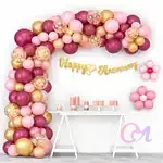 Rose Elegance Anniversary Balloon Setup