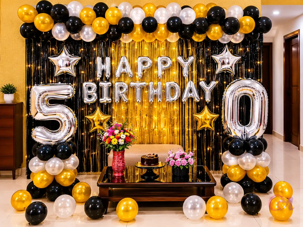 Luxury Birthday Balloon Decoration